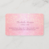 Moderne  Professionele Glitter Make-up Loyaltykaar Klantenkaartje (Achterkant)