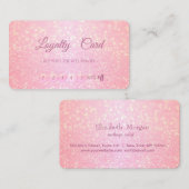 Moderne professionele Glitter Makeup Loyalty Kaart (Voorkant / Achterkant)
