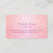 Moderne professionele Glitter Makeup Loyalty Kaart (Achterkant)