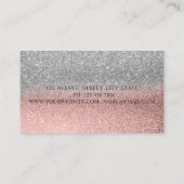 Moderne professionele glitter valse wimpers, frame visitekaartje (Achterkant)