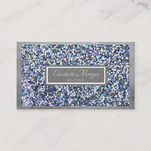 Moderne Professionele Glitters, Fonkelingen, Frame Visitekaartje (Voorkant)