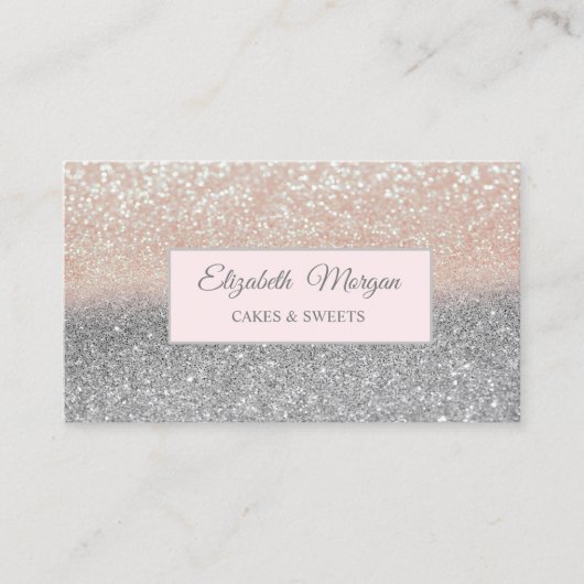 Moderne Professionele Glitters, Frame Visitekaartje (Voorkant)