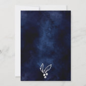 Moderne professionele gouden kerstfeestdag kaart (Achterkant)