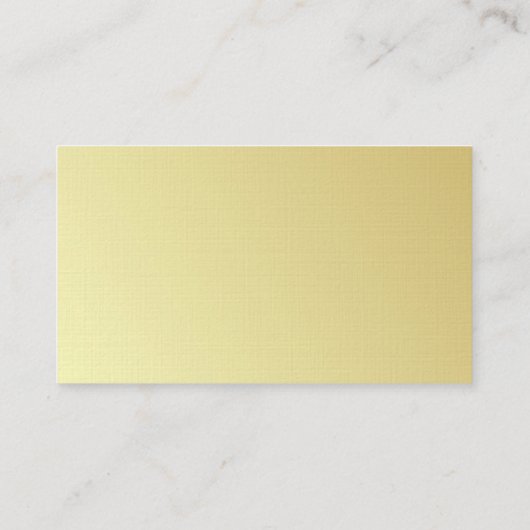 Moderne professionele gouden look premium linnen l visitekaartje (Achterkant)