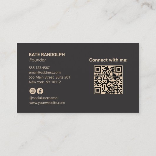 Moderne Professionele Gouden Stijlvolle Textuur Visitekaartje (Achterkant)