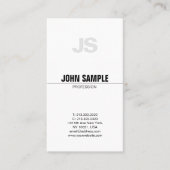 Moderne, professionele grafische monogram Eenvoudi Visitekaartje (Voorkant)