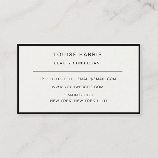 Moderne, professionele grafische Visitekaartje voo (Achterkant)