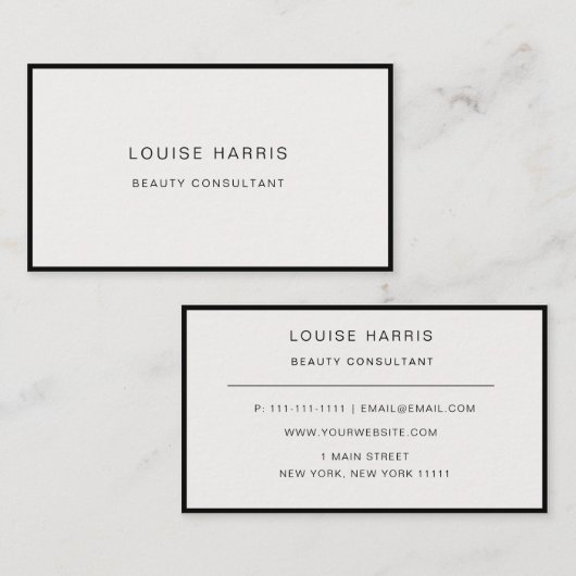 Moderne, professionele grafische Visitekaartje voo (Voorkant / Achterkant)