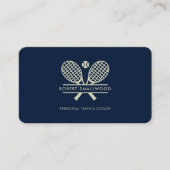 Moderne professionele gras-tenniscoach visitekaartje (Voorkant)