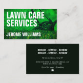 Moderne professionele graszorg visitekaartje (Voorkant / Achterkant)