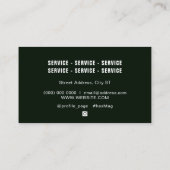 Moderne professionele graszorg visitekaartje (Achterkant)