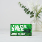 Moderne professionele graszorg visitekaartje (Staand voorkant)