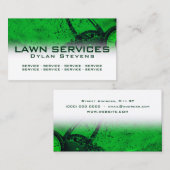Moderne professionele graszorg visitekaartje (Voorkant / Achterkant)