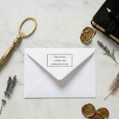 Moderne Professionele Grens Retour Adres Stempel