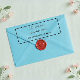 Moderne Professionele Grens Retour Adres Stempel