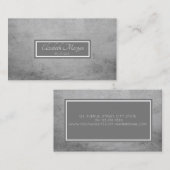 Moderne professionele grijs, Lijst Visitekaartje (Voorkant / Achterkant)