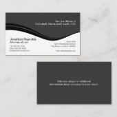 Moderne professionele grijs visitekaartje (Voorkant / Achterkant)