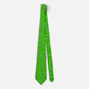 Moderne professionele groene cirkels geometrisch stropdas