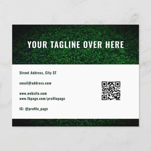 Moderne professionele groene flyer (Achterkant)