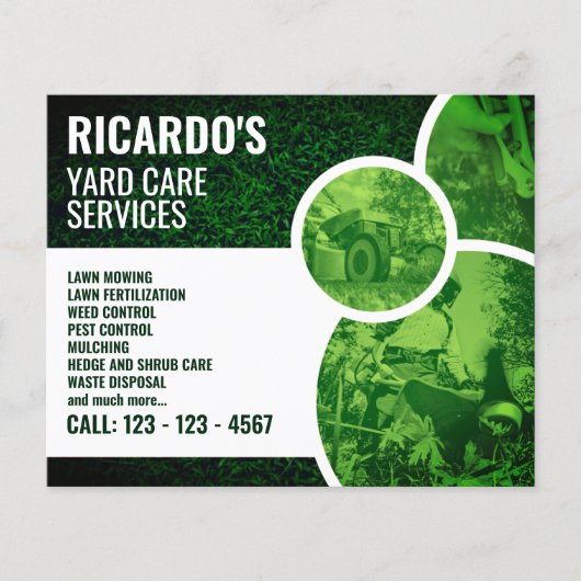 Moderne professionele groene flyer (Voorkant)