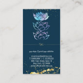 Moderne professionele, groene holografisch visitekaartje (Achterkant)