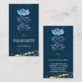 Moderne professionele, groene holografisch visitekaartje (Voorkant / Achterkant)