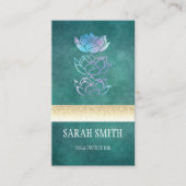 Moderne professionele, groene holografisch visitekaartje (Voorkant)