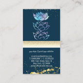 Moderne professionele, groene holografisch visitekaartje (Achterkant)