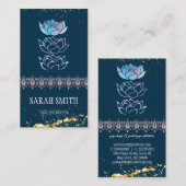 Moderne professionele, groene holografisch visitekaartje (Voorkant / Achterkant)