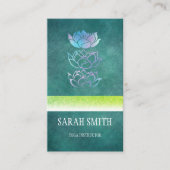 Moderne professionele, groene holografisch visitekaartje (Voorkant)