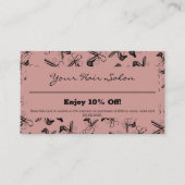 Moderne Professionele Haargereedschap Stylist 10% Kortingskaartje (Voorkant)