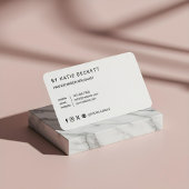 Moderne professionele hair extensions zakelijke fo visitekaartje