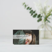 Moderne Professionele handgeschreven Manuscript Be Visitekaartje (Staand voorkant)