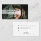 Moderne Professionele handgeschreven Manuscript Be Visitekaartje (Voorkant / Achterkant)