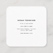 Moderne professionele handige Man bouwer Vierkante Visitekaartje (Achterkant)