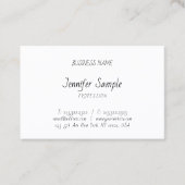Moderne professionele handschrift Sjabloon  Visitekaartje (Voorkant)