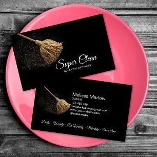 Moderne professionele huishoudelijke schoonmaak hu visitekaartje