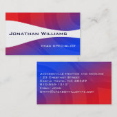 Moderne professionele HVAC-Visitekaartjes Visitekaartje (Voorkant / Achterkant)