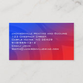 Moderne professionele HVAC-Visitekaartjes Visitekaartje (Achterkant)