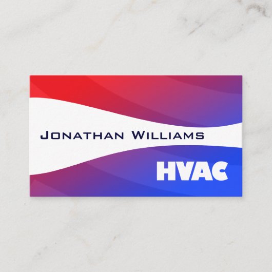 Moderne professionele HVAC-Visitekaartjes Visitekaartje (Voorkant)