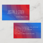 Moderne professionele HVAC-Visitekaartjes Visitekaartje (Voorkant / Achterkant)