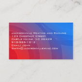 Moderne professionele HVAC-Visitekaartjes Visitekaartje (Achterkant)