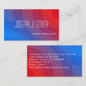 Moderne professionele HVAC-Visitekaartjes Visitekaartje (Voorkant / Achterkant)