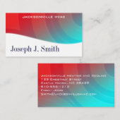 Moderne professionele HVAC-Visitekaartjes Visitekaartje (Voorkant / Achterkant)