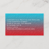 Moderne professionele HVAC-Visitekaartjes Visitekaartje (Achterkant)