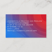 Moderne professionele HVAC-Visitekaartjes Visitekaartje (Achterkant)