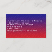 Moderne professionele HVAC-Visitekaartjes Visitekaartje (Achterkant)