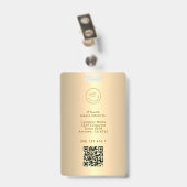 Moderne professionele identiteitsfoto van werkneme badge (Achterkant met clip)