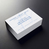 Moderne professionele innovatieve wolkenblauw visitekaartje