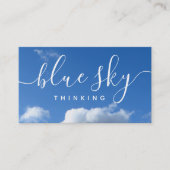Moderne professionele innovatieve wolkenblauw visitekaartje (Voorkant)